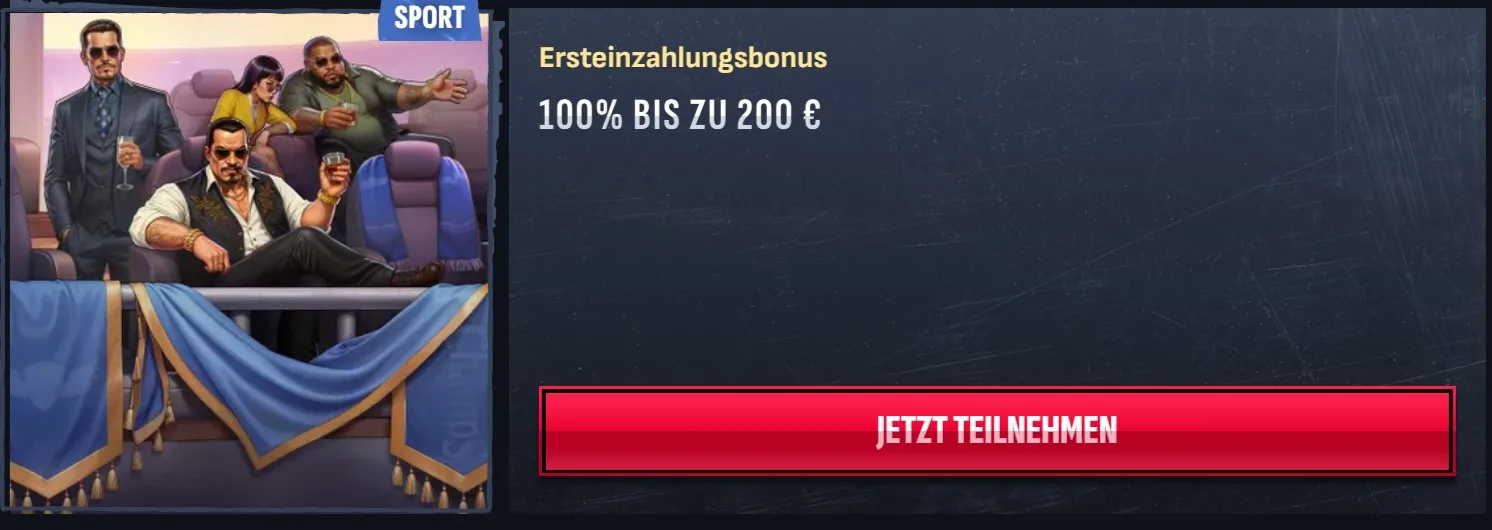 Willkommensbonus für Sportwetten